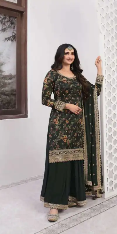 FC Swara 65582 Stone Green Color Vichitra Digital Print Embroidery Salwar Suit Wedding, Party, Festive events, etc.  Expected Delivery  4-6 Working Days @2699 | Jump Suits, Salwar suit, Casual Suits, Creative suits, Designer Suits, Palazzo Suits, Party Wear Suits, Patiala Suits, Straight Suits