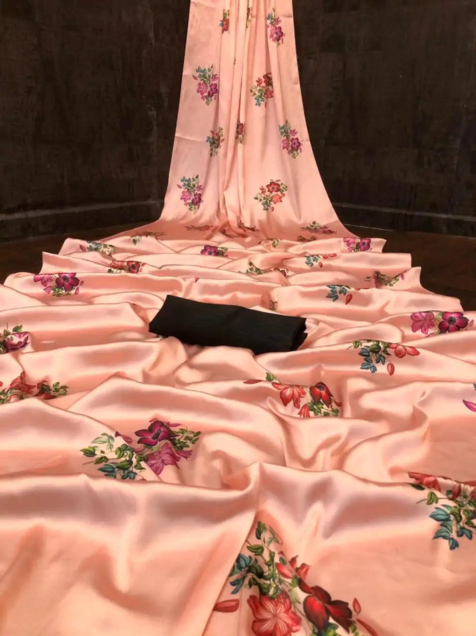 Veechis FLORAL Orange Color Heavy Devsena Soft Silk Beautiful Digital Printed Saree Casual, Party Festive, Events. Expected Delivery 4-6 Working Days @1499 | Sarees, Bollywood Sarees, Creative Sarees, Designer Sarees, Embroidered Sarees, Modern Digital sarees, Party Wear Sarees