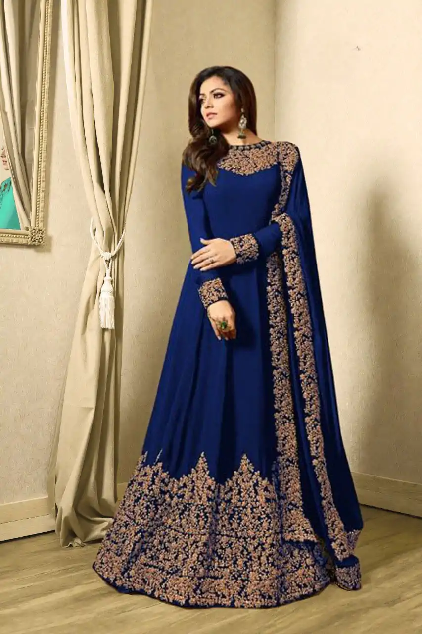 FC TL 1701 Royal Blue Color Georgette Cording Embroidery Sharara Suit Wedding, Party, Festive Expected Delivery 4-6 Working Days @1749/- | Jump Suits, Salwar suit, Casual Suits, Creative suits, Designer Suits, Palazzo Suits, Party Wear Suits, Patiala Suits, Straight Suits