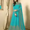 FC TL 1701 Sky Blue Color Georgette Cording Embroidery Sharara Suit Wedding, Party, Festive Expected Delivery 4-6 Working Days  @1749/- | Jump Suits, Salwar suit, Casual Suits, Creative suits, Designer Suits, Palazzo Suits, Party Wear Suits, Patiala Suits, Straight Suits