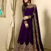 FC TL 1701 Violet Color Georgette Cording Embroidery Sharara Suit Wedding, Party, Festive Expected Delivery 4-6 Working Days  @1749/- | Jump Suits, Salwar suit, Casual Suits, Creative suits, Designer Suits, Palazzo Suits, Party Wear Suits, Patiala Suits, Straight Suits