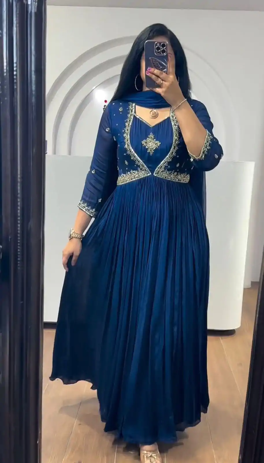 RTC 5726 Royal Blue Color Chinon Silk Thread Sequence Anarkali Suit Casual, Wedding, Party, Festive, Events. Expected Delivery 4-6 Working Days @1979/- | Anarkali Suits, Bollywood Anarkali, Creative-Anarkali, Designer Anarkali, Embroidered Anarkali, Party Wear Anarkali