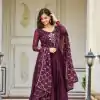 Ram 022 Purple Color Rangoli Sequence Embroidery Gown Casual, Wedding, Festive, Events Expected Delivery 4-6 Working Days @2099/- | Gowns, Bollywood Gowns, Creative Gowns, Designer Gowns, Embroidered Gowns, Party Wear Gowns