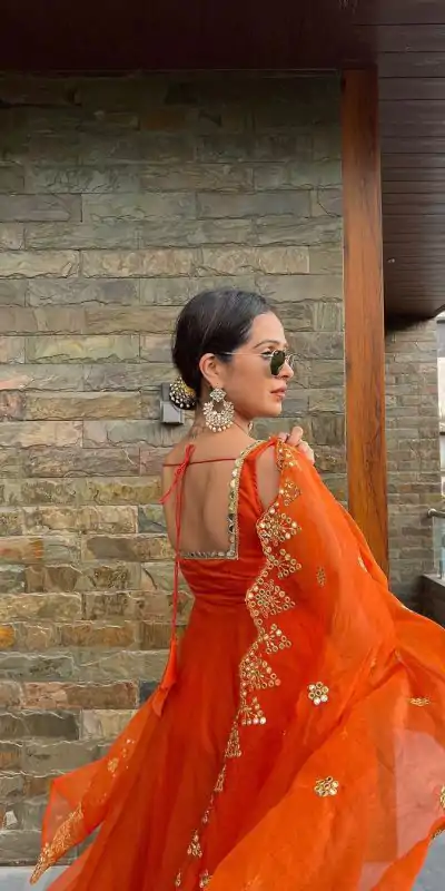RTC 5625(A) Orange Color Georgette Coin Lace Border Salwar Suit Wedding, Party, Festive, Events Etc. Expected Delivery 4-6 Working Days @1899/- | Jump Suits, Salwar suit, Casual Suits, Creative suits, Designer Suits, Palazzo Suits, Party Wear Suits, Patiala Suits, Straight Suits