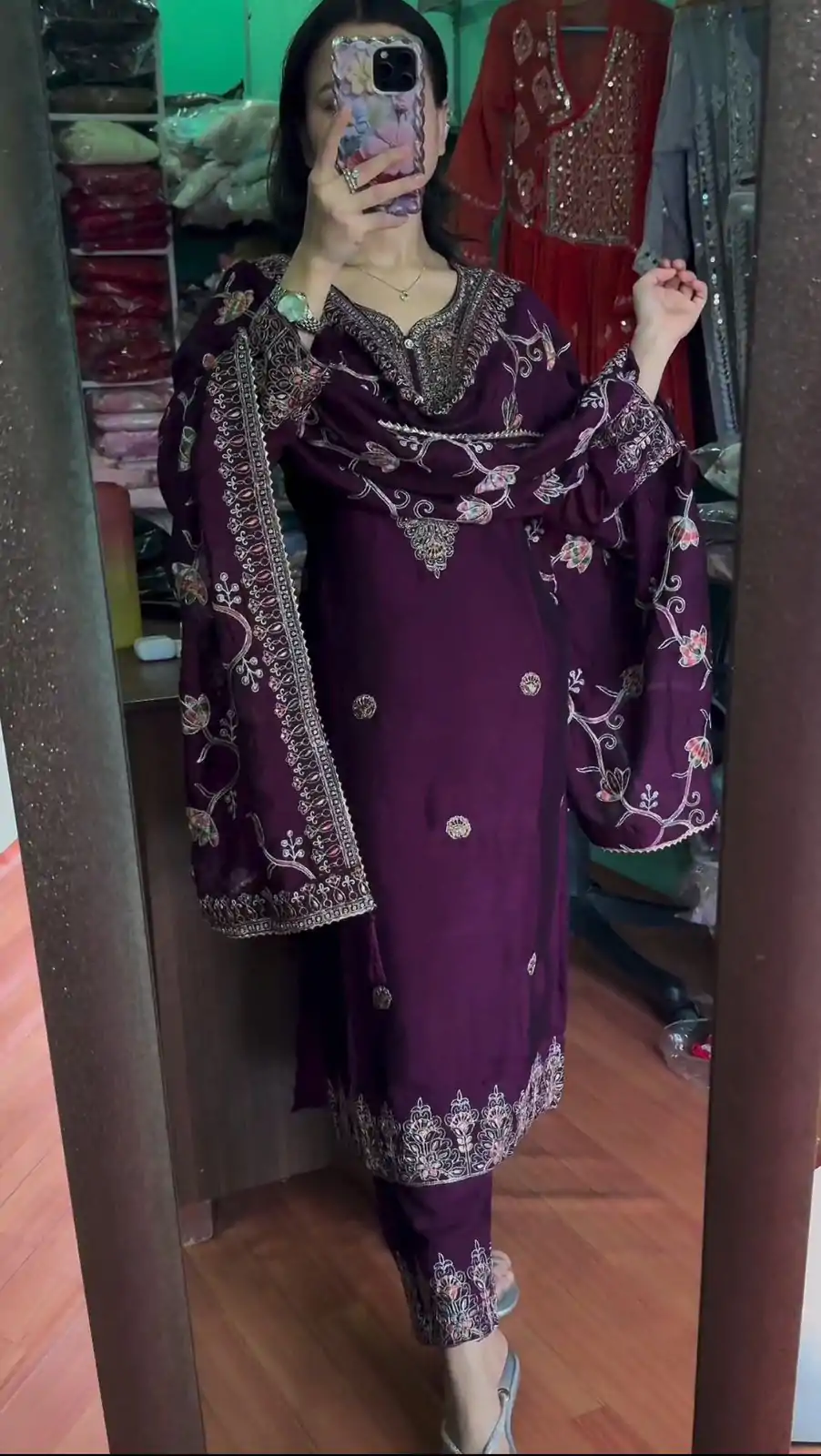 NSR 824 Purple Color Party Wear Sharara Suit Wedding, Party, Festive, Events Etc. 4-6 Working Days@1999/-only | Jump Suits, Salwar suit, Casual Suits, Creative suits, Designer Suits, Palazzo Suits, Party Wear Suits, Patiala Suits, Straight Suits