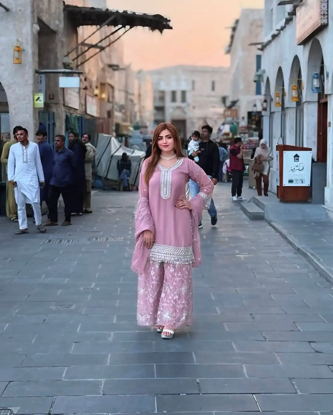 NSR 836 Light Pink Color Faux Georgette With Embroidery Sharara Suit Wedding, Party, Festive, Events Etc.  Expected Delivery 4-6 Working Days @2049/- | Jump Suits, Salwar suit, Casual Suits, Creative suits, Designer Suits, Palazzo Suits, Party Wear Suits, Patiala Suits, Straight Suits