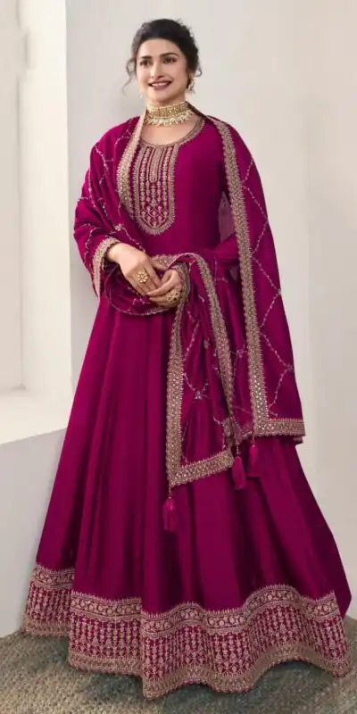 FC 67742 Marron Color Georgette with Embroidery Work Anarkali Suit Casual, Wedding, Party, Festive, Events. Expected Delivery 4-6 Working Days @2999/-Only | Anarkali Suits, Bollywood Anarkali, Creative-Anarkali, Designer Anarkali, Embroidered Anarkali, Party Wear Anarkali