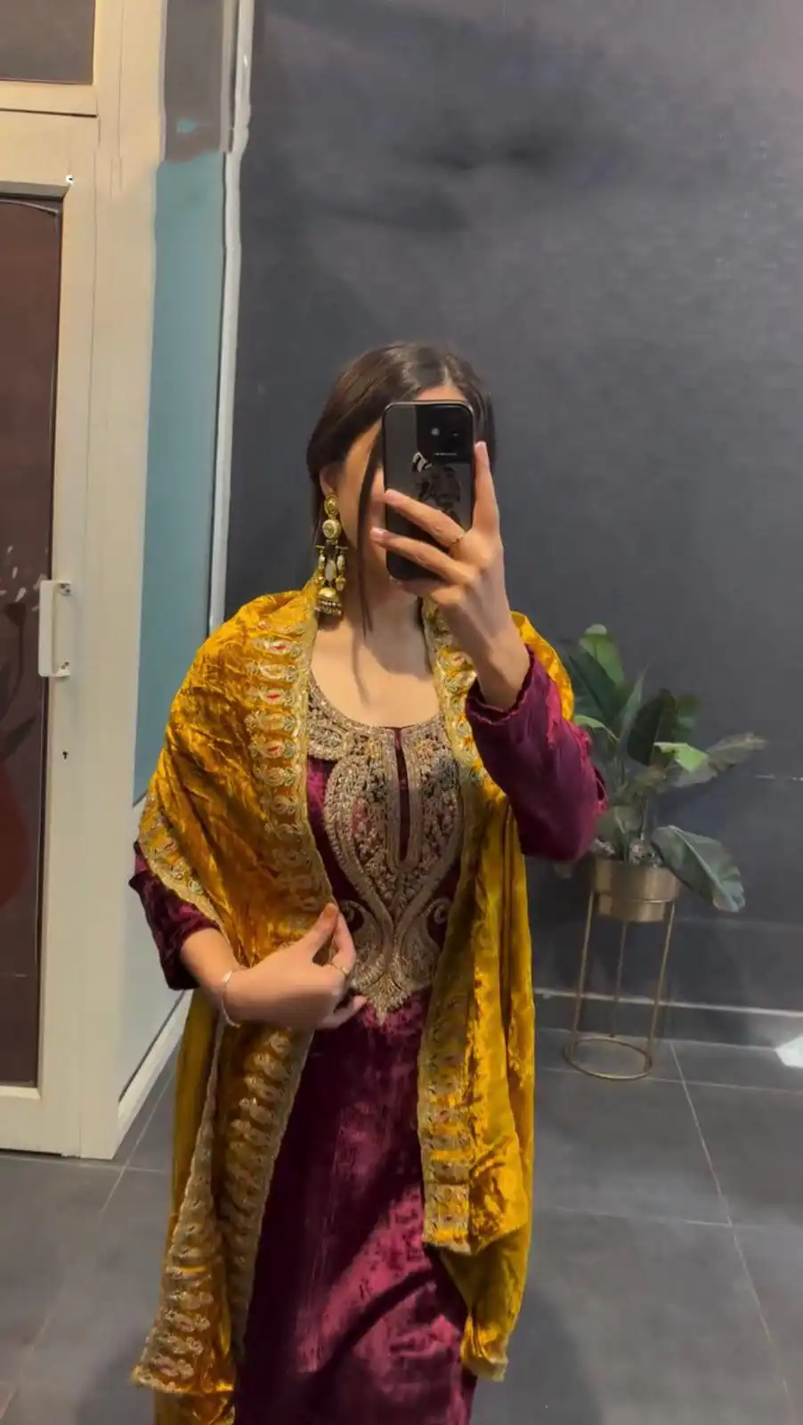 ZSR 3095 Marron Color Velvet With Heavy Embroidery Sequence Salwar Suit Casual, Wedding, Party, Festive, Events Etc.4-6 Working Days@ 1999/-only  | Jump Suits, Salwar suit, Casual Suits, Creative suits, Designer Suits, Palazzo Suits, Party Wear Suits, Patiala Suits, Straight Suits
