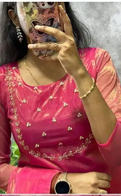 MF 788 Rani Color Heavy Twill Golden Shining Fabric Kurti Casual, Wedding, Party, Festive, Events Etc. Expected Delivery 4-6 Working Days @1349/- | Kurti, Bollywood Kurti, Creative Kurtis, Designer Kurti, Party Wear Kurti, Selfie Kurti