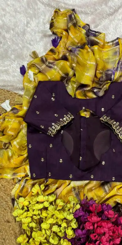 AC Chex Yellow Color Viscose Georgette Shibori Hand Dyeing Jari Work Saree , Wedding, Festive, Events . Expected Delivery  4-6 Working Days @1849/- only                                                                  | Sarees, Bollywood Sarees, Creative Sarees, Designer Sarees, Embroidered Sarees, Ethnic Saree, Modern Digital sarees, Party Wear Sarees