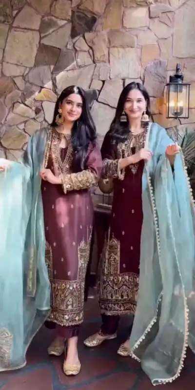 BE-318 Maroon Chinon Sequence Embroidery Work Salwar Suit  Casual, Wedding, Party, Festive, Events Etc.4-6 Working Days@ 2099/-only | Jump Suits, Salwar suit, Casual Suits, Creative suits, Designer Suits, Palazzo Suits, Party Wear Suits, Patiala Suits, Straight Suits