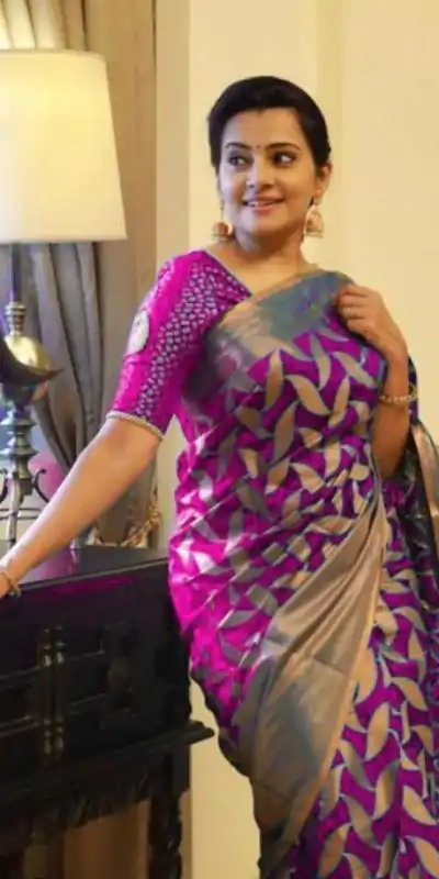 Fantastic Purple Color Soft Litchi Silk All Over Weaving Saree