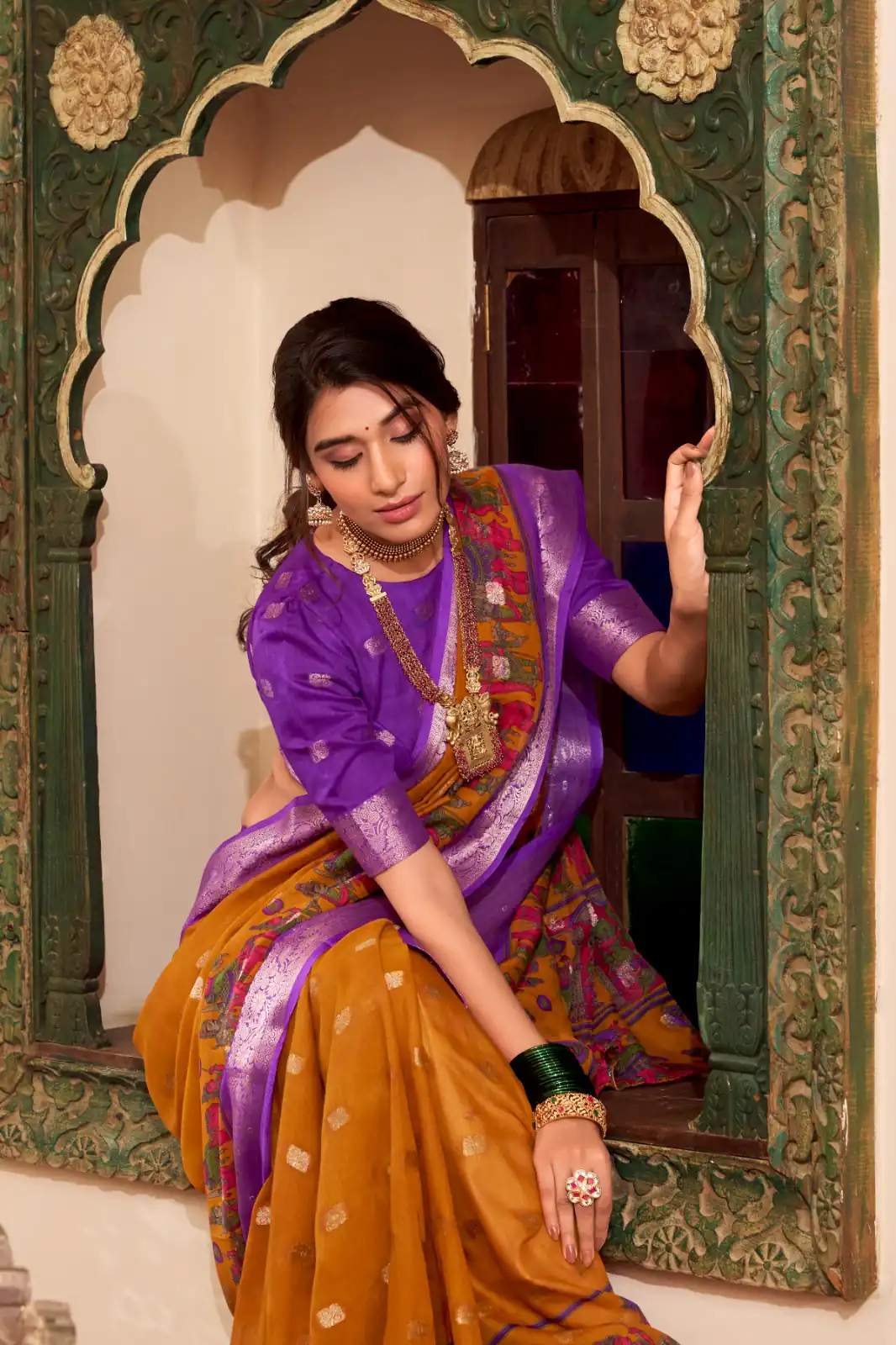 YNF 7031 Mustad Color Poly Cotton Kalamkari Print Saree Casual, Wedding, Festive, Events . Expected Delivery 4-6 Working Days @1699/- only | Sarees, Bollywood Sarees, Creative Sarees, Designer Sarees, Embroidered Sarees, Ethnic Saree, Modern Digital sarees, Party Wear Sarees