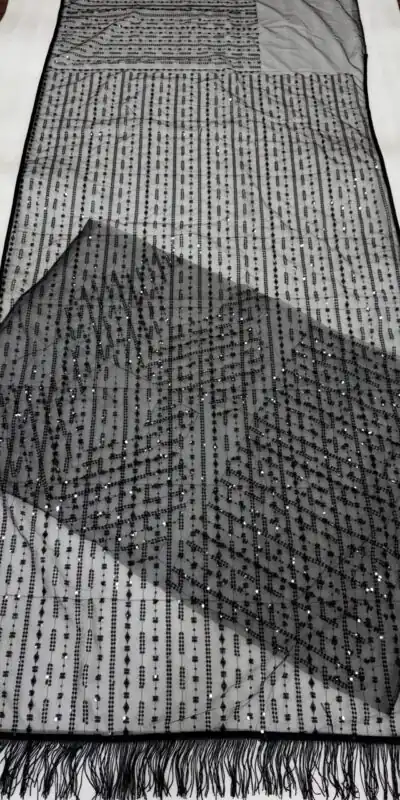 DF 3332 Black Color Butterfly Net 5mm Sequence Embroiderer Work Saree Casual, Wedding, Festive, Events . Expected Delivery 4-6 Working Days @1699/- only | Sarees, Bollywood Sarees, Creative Sarees, Designer Sarees, Embroidered Sarees, Ethnic Saree, Modern Digital sarees, Party Wear Sarees