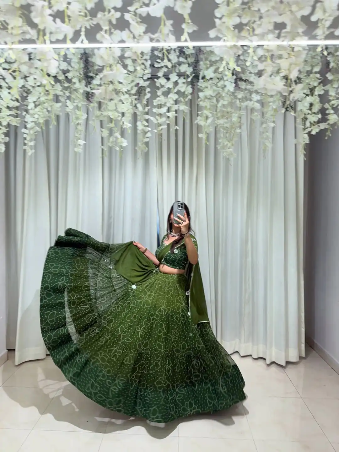 LG 647 Green Color Printed Georgette Real Mirror Work Lehenga Choli Wedding, Party, Festive, Events Etc. Delivery 4-6 Working Days Rs 2099 | Lehenga, Bollywood Lehenga, Creative Lehenga, Designer Lehenga, Embroidered Lehenga, Party Wear Lehenga