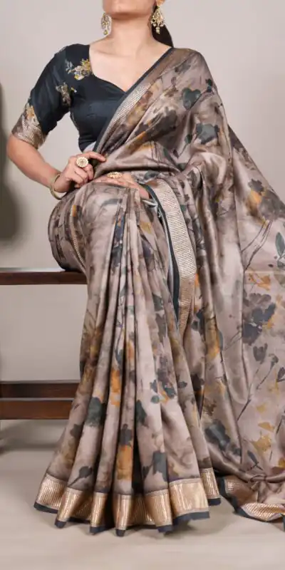 YNF 7015 Green Color Tussar Silk With Viscose Border Printed Saree Casual, Wedding, Festive, Events . Expected Delivery 4-6 Working Days @1699/- only | Sarees, Bollywood Sarees, Creative Sarees, Designer Sarees, Embroidered Sarees, Ethnic Saree, Modern Digital sarees, Party Wear Sarees