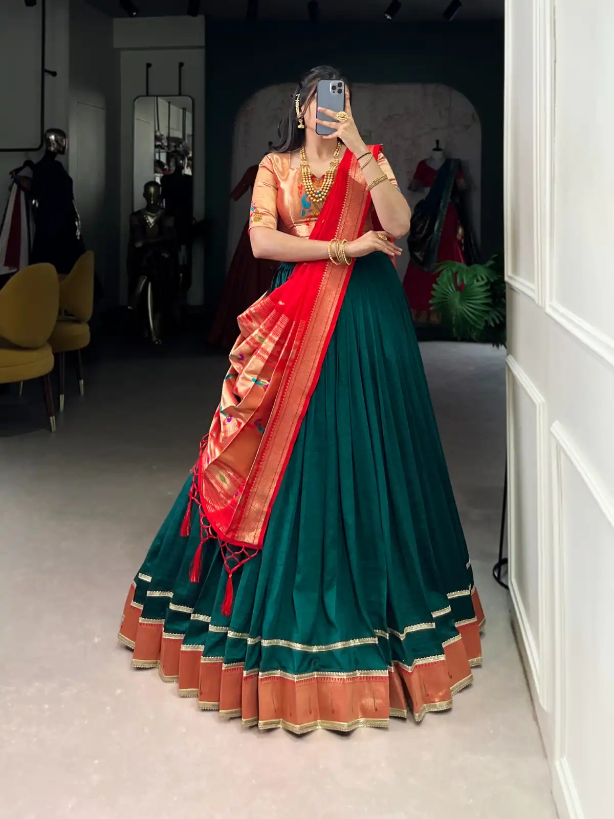 LNB 2007 Green Color Vichitra Silk Zari Weaving With Lace Border Lehenga Choli Wedding, Party, Festive, Events Etc. Delivery 4-6 Working Days Rs 2999 | Lehenga, Bollywood Lehenga, Creative Lehenga, Designer Lehenga, Embroidered Lehenga, Party Wear Lehenga