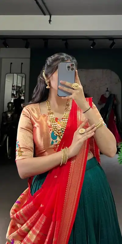 LNB 2007 Green Color Vichitra Silk Zari Weaving With Lace Border Lehenga Choli Wedding, Party, Festive, Events Etc. Delivery 4-6 Working Days Rs 2999 | Lehenga, Bollywood Lehenga, Creative Lehenga, Designer Lehenga, Embroidered Lehenga, Party Wear Lehenga