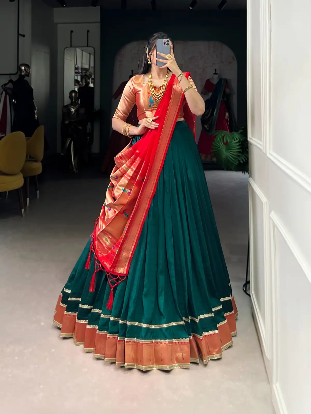 LNB 2007 Green Color Vichitra Silk Zari Weaving With Lace Border Lehenga Choli Wedding, Party, Festive, Events Etc. Delivery 4-6 Working Days Rs 2999 | Lehenga, Bollywood Lehenga, Creative Lehenga, Designer Lehenga, Embroidered Lehenga, Party Wear Lehenga