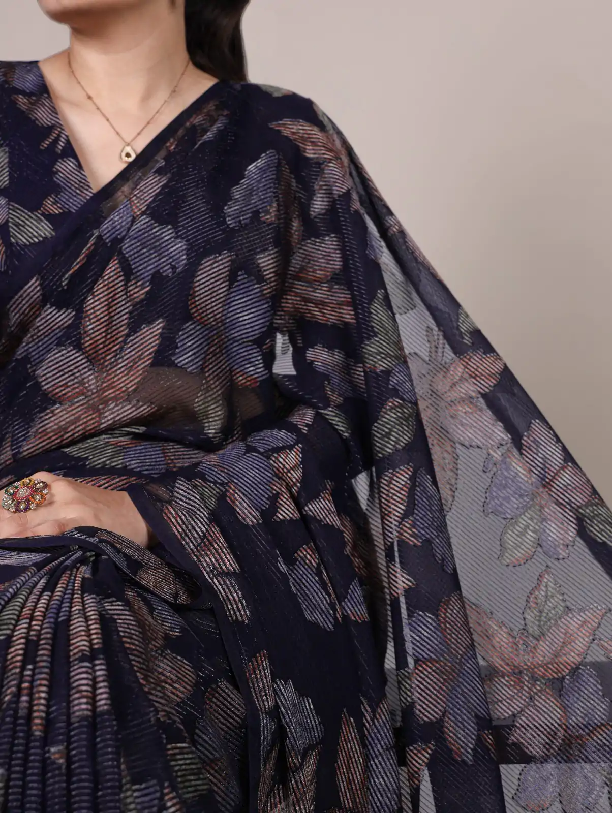 YNF 7052 Navy Blue Color Lurex Brasso Floral Viscose Brasso Saree Casual, Wedding, Festive, Events . Expected Delivery 4-6 Working Days @1799/- only | Sarees, Bollywood Sarees, Creative Sarees, Designer Sarees, Embroidered Sarees, Ethnic Saree, Modern Digital sarees, Party Wear Sarees