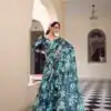 YNF 7042 Navy Blue Color Weightless Marbal Floral Printed Border Saree Casual, Wedding, Festive, Events . Expected Delivery  4-6 Working Days @1549/- only                                                                                | Sarees, Bollywood Sarees, Creative Sarees, Designer Sarees, Embroidered Sarees, Ethnic Saree, Modern Digital sarees, Party Wear Sarees