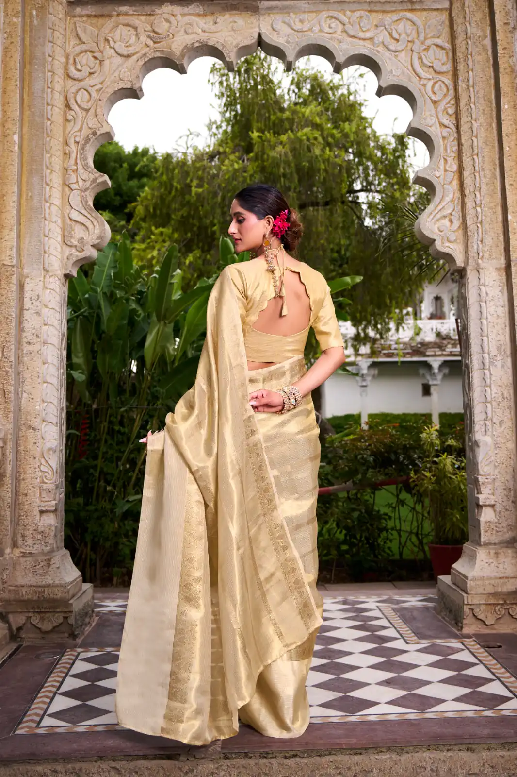 YNF 7204 Off White Color Gold Tissue Zari Weaving Work Saree Casual, Wedding, Festive, Events . Expected Delivery 4-6 Working Days @1499/- only | Sarees, Bollywood Sarees, Creative Sarees, Designer Sarees, Embroidered Sarees, Ethnic Saree, Modern Digital sarees, Party Wear Sarees
