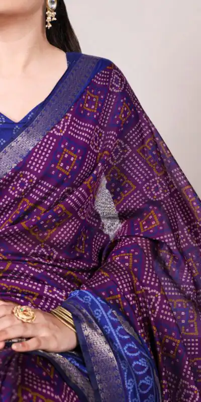 YNF 7046 Purple Color Polyester Chanderi Print Zari Weaving Work Saree Casual, Wedding, Festive, Events . Expected Delivery 4-6 Working Days @1549/- only | Sarees, Bollywood Sarees, Creative Sarees, Designer Sarees, Embroidered Sarees, Ethnic Saree, Modern Digital sarees, Party Wear Sarees