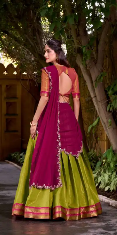 LNB 2009 Rani pink Color Kanchipuram Weaving With Zari Weaving Work Lehenga Choli Wedding, Party, Festive, Events Etc. Delivery 4-6 Working Days Rs 1999 | Lehenga, Bollywood Lehenga, Creative Lehenga, Designer Lehenga, Embroidered Lehenga, Party Wear Lehenga