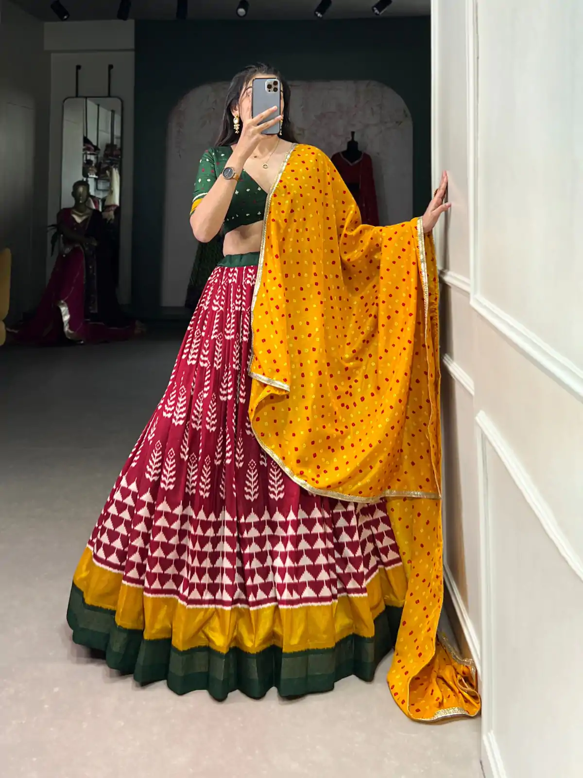 LNB 1200 Red Color Tushar Silk Print With Foil Work Lehenga Choli Wedding, Party, Festive, Events Etc. Delivery 4-6 Working Days Rs 3199 | Lehenga, Bollywood Lehenga, Creative Lehenga, Designer Lehenga, Embroidered Lehenga, Party Wear Lehenga