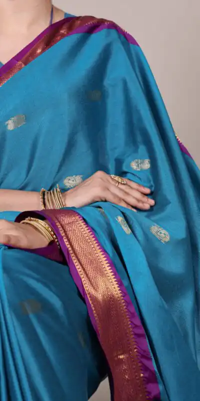 YNF 7406 Sky Blue Color Cotton Silk Weaving Work Paithani Concept Saree Casual, Wedding, Festive, Events . Expected Delivery 4-6 Working Days @1449/- only | Sarees, Bollywood Sarees, Creative Sarees, Designer Sarees, Embroidered Sarees, Ethnic Saree, Modern Digital sarees, Party Wear Sarees