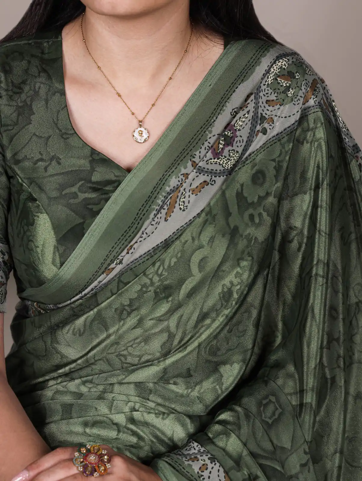 YNF 7056 Mahendi Crepe Printed with Designer Saree Work. Wedding, Party, Festive, Events, Get it for ₹1499. Delivery 4-6 Working Days. Shop now. | Sarees, Bollywood Sarees, Creative Sarees, Designer Sarees, Embroidered Sarees, Ethnic Saree, Modern Digital sarees, Party Wear Sarees