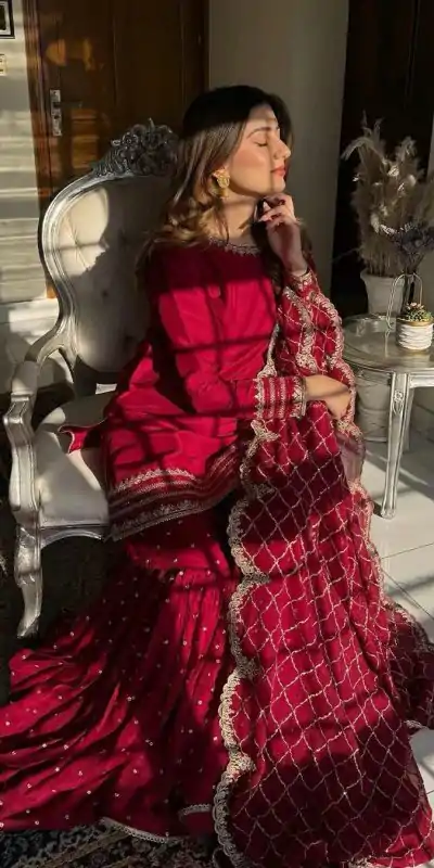 SRK 5261 Maroon Faux Georgette with Embroidery Work Salwar Suit . Wedding, Party, Festive, Events, Best Price ₹1949. Delivery 4-6 Working Days. Shop now. | Jump Suits, Salwar suit, Casual Suits, Creative suits, Designer Suits, Palazzo Suits, Party Wear Suits, Patiala Suits, Straight Suits
