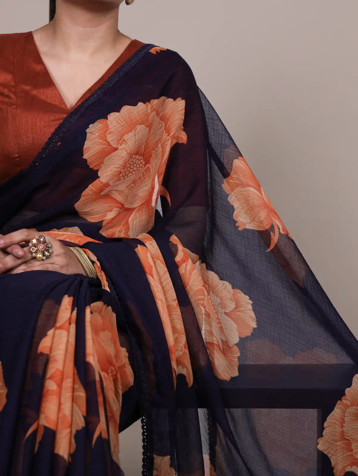 YNF 7033 Navy Blue Color Chiffon Lace Work & Lace Border Saree . Available at ₹1499 only. Delivery 4-6 Working Days. Shop now. | Sarees, Bollywood Sarees, Creative Sarees, Designer Sarees, Embroidered Sarees, Ethnic Saree, Modern Digital sarees, Party Wear Sarees