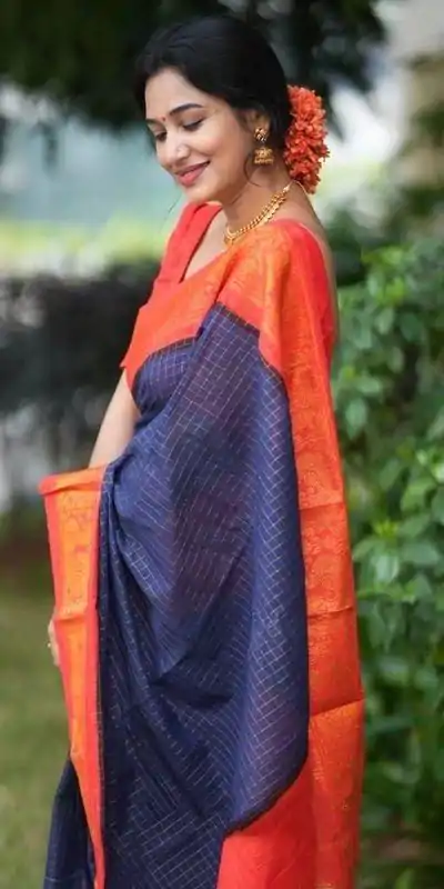 KP 3025 Navy Blue Soft Lichi Silk Saree Perfect for Wedding, Party, Baby Shower, Onam, Durga Puja . Available at ₹1449 only. Delivery 4-6 Working Days. | Sarees, Bollywood Sarees, Creative Sarees, Designer Sarees, Embroidered Sarees, Ethnic Saree, Modern Digital sarees, Party Wear Sarees