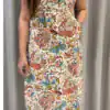 Off White Cotton Printed Kurti