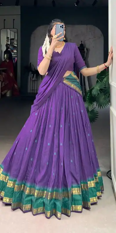 LNB 1904 Purple Pure Chanderi with Zari Work Lehenga Choli . Affordable Price ₹1999. Delivery 4-6 Working Days. Shop now. | Lehenga, Bollywood Lehenga, Creative Lehenga, Designer Lehenga, Embroidered Lehenga, Party Wear Lehenga