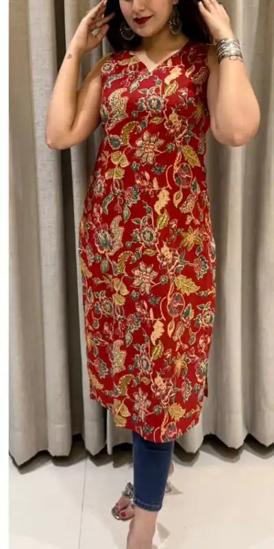 INLI Blush 7.0 Red Color Cotton With Printed Designer Work Kurti . Get it for ₹1269. Delivery 4-6 Working Days. Shop now. | Kurti, Bollywood Kurti, Creative Kurtis, Designer Kurti, Party Wear Kurti, Selfie Kurti