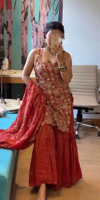 RTC 5927 Red Simmer Silk Salwar Suit Perfect for Wedding, Party, Housewarming, Ganesh Chaturthi, Onam . Grab it for ₹2449. Delivery 4-6 Working Days. | Jump Suits, Tops & Bottoms, Track Suits, Salwar suit, Casual Suits, Creative suits, Designer Suits, Palazzo Suits, Party Wear Suits, Patiala Suits, Straight Suits, Trendy Wear