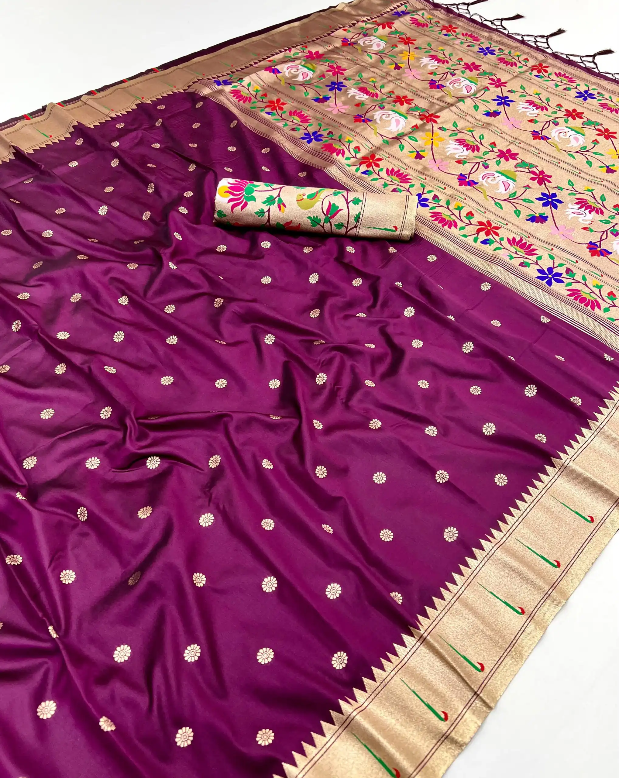 MB 150 Wine A Pethani silk Saree Perfect for Wedding, Party, Baisakhi, Reception, Traditional Day – . Affordable Price ₹2549. Delivery 4-6 Working | Sarees, Bollywood Sarees, Creative Sarees, Designer Sarees, Embroidered Sarees, Ethnic Saree, Modern Digital sarees, Party Wear Sarees