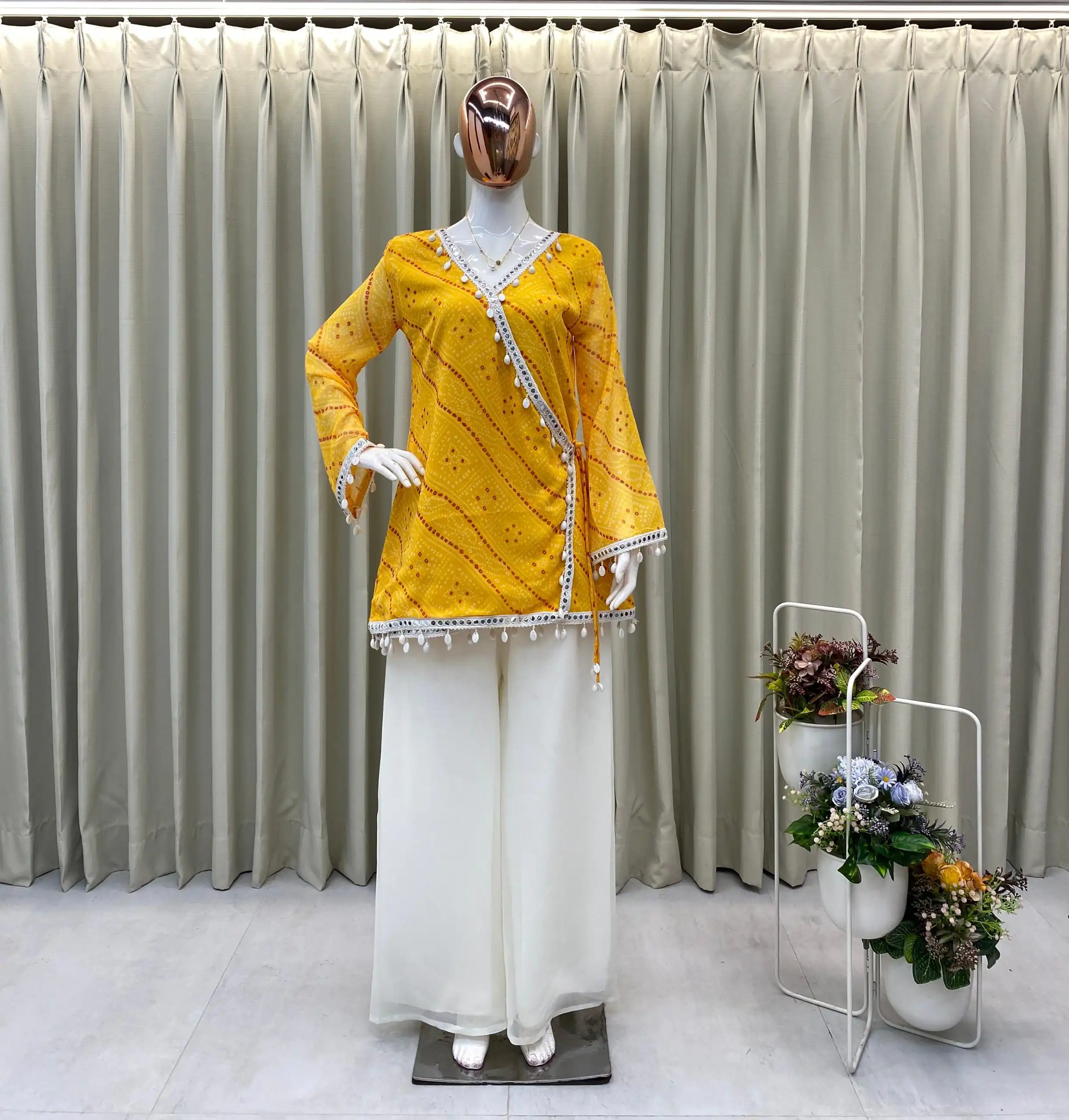 BE 399 Yellow in Georgette Cowrie Work & Lace Work Salwar Suit . Special Price ₹1799. Delivery 4-6 Working Days. Shop now. | Jump Suits, Tops & Bottoms, Track Suits, Salwar suit, Casual Suits, Creative suits, Designer Suits, Palazzo Suits, Party Wear Suits, Patiala Suits, Straight Suits, Trendy Wear