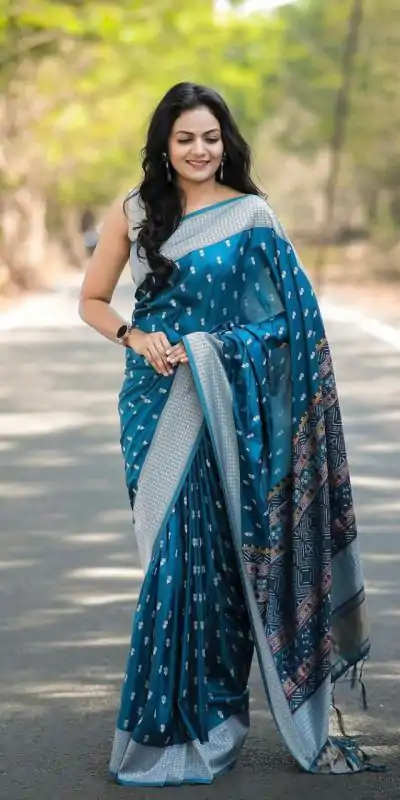 KPR 229 Blue in Soft Lichi Silk Lace Border & Lace Work Saree . Special Price ₹1399. Delivery 4-6 Working Days. Shop now. | Sarees, Bollywood Sarees, Creative Sarees, Designer Sarees, Embroidered Sarees, Ethnic Saree, Modern Digital sarees, Party Wear Sarees