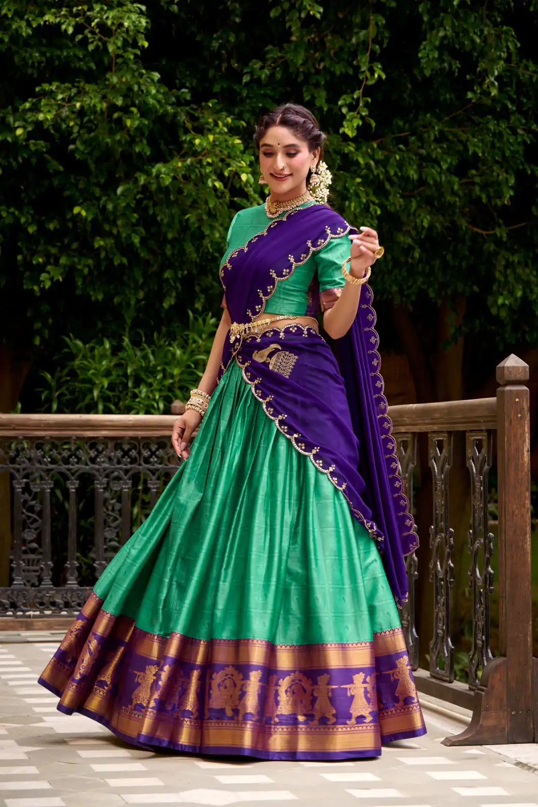 LNB 2028 Green Embroidery Work & Zari Work Lehenga Choli in Cream Poly Cotton. Available at ₹1999 only. Delivery 4-6 Working Days. Shop now. | Lehenga, Bollywood Lehenga, Creative Lehenga, Designer Lehenga, Embroidered Lehenga, Party Wear Lehenga