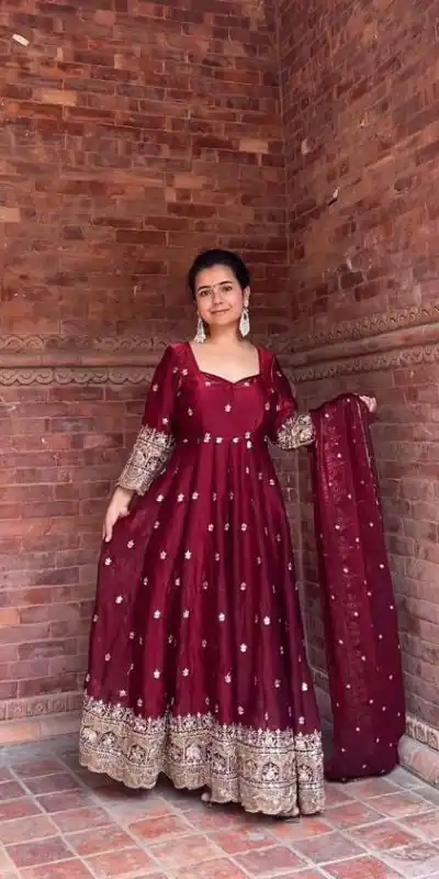 NF 1250 Maroon Color Fendy with Embroidery Work Silk Salwar Suit . Festive Deal ₹2599. Delivery 4-6 Working Days. Shop now. | Jump Suits, Salwar suit, Casual Suits, Creative suits, Designer Suits, Palazzo Suits, Party Wear Suits, Patiala Suits, Straight Suits