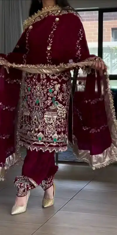 NF 1239 Maroon Natural Crep Salwar Suit Perfect for Wedding, Party, Haldi, Festival Celebrations, Housewarming – . Get it for ₹2449. Delivery 4-6 Wor | Jump Suits, Salwar suit, Casual Suits, Creative suits, Designer Suits, Palazzo Suits, Party Wear Suits, Patiala Suits, Straight Suits