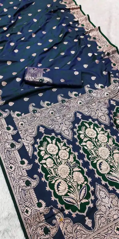 MB 43 Navy Blue Color Banarasi silk Saree with Lace Work & Zari Work. Wedding, Party, Festive Grab it for ₹1899. Delivery 4-6 Working Days. Shop now. | Sarees, Bollywood Sarees, Creative Sarees, Designer Sarees, Embroidered Sarees, Ethnic Saree, Modern Digital sarees, Party Wear Sarees