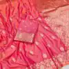 MB 1133 Peach in Banarasi Silk Lace Work & Zari Work Saree . Introductory Price ₹1849. Delivery 4-6 Working Days. Shop now. | Sarees, Bollywood Sarees, Creative Sarees, Designer Sarees, Embroidered Sarees, Ethnic Saree, Modern Digital sarees, Party Wear Sarees