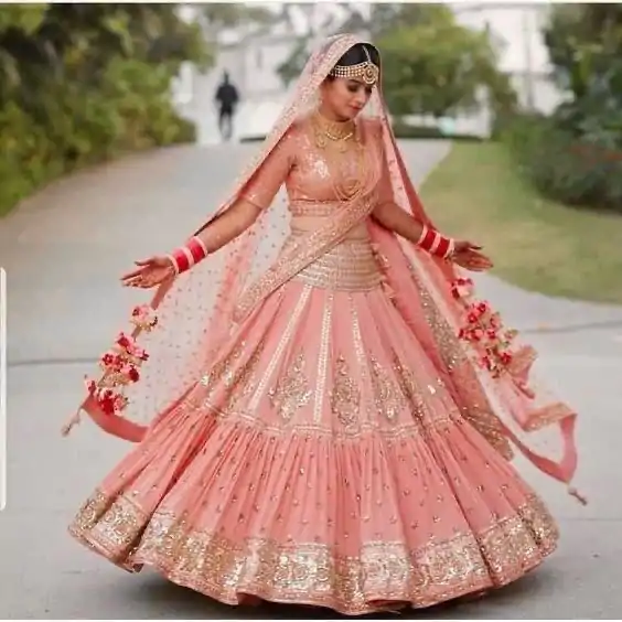 KF 1609 Peach Faux Georgette with Embroidery Work Lehenga Choli . Exclusive Offer ₹3099. Delivery 4-6 Working Days. Shop now. | Jump Suits, Salwar suit, Casual Suits, Creative suits, Designer Suits, Palazzo Suits, Party Wear Suits, Patiala Suits, Straight Suits