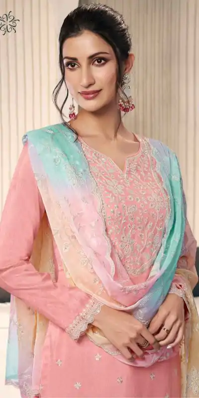 FC 73591 Peach Vichitra Salwar Suit with Digital Print & Embroidery Work. Available at ₹2599 only. Delivery 4-6 Working Days. Shop now. | Jump Suits, Salwar suit, Casual Suits, Creative suits, Designer Suits, Palazzo Suits, Party Wear Suits, Patiala Suits, Straight Suits