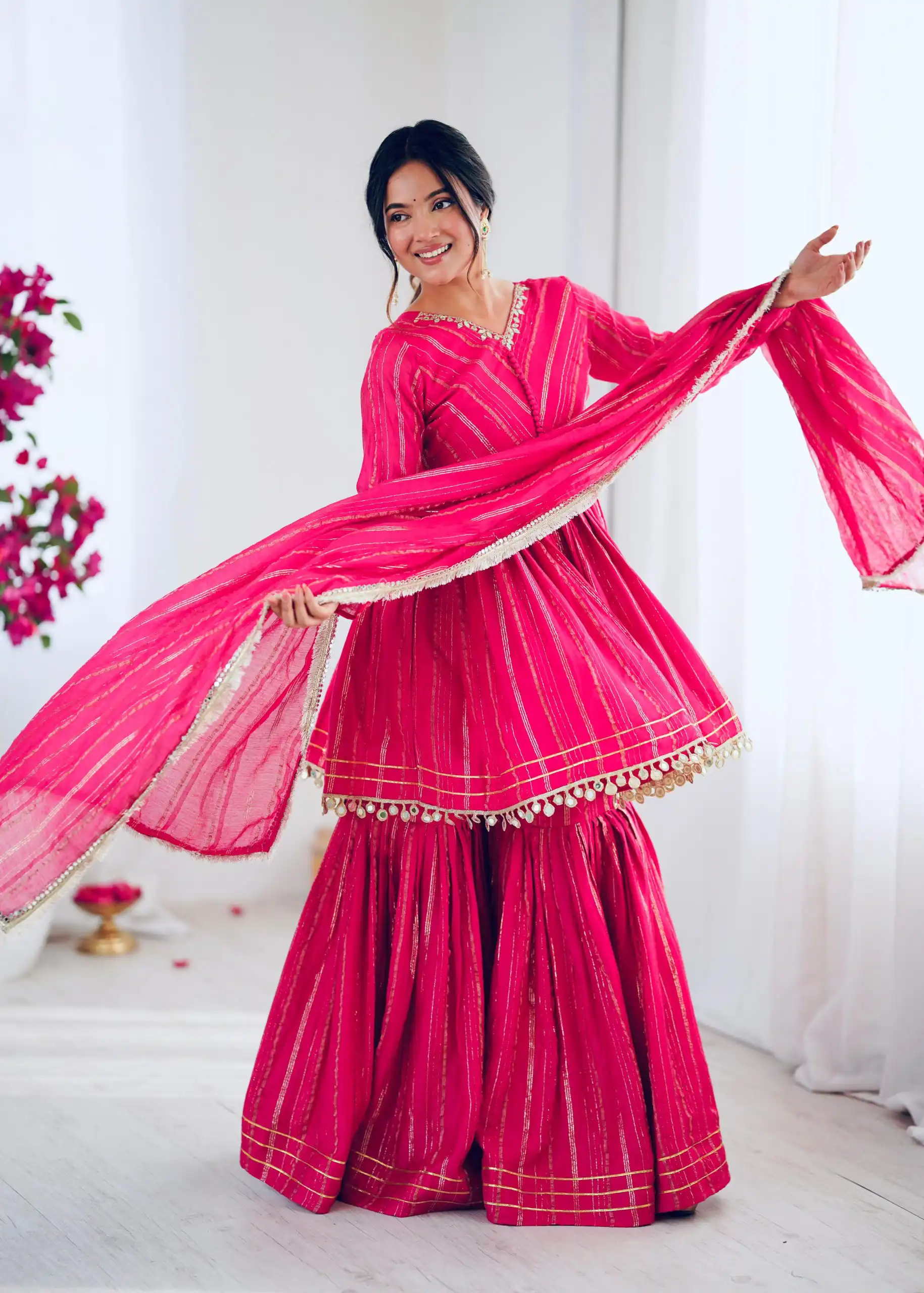 SRK 5300 Pink Mal Chanderi With Lace Work & Mirror Work Salwar Suit . Get it for ₹2099. Delivery 4-6 Working Days. Shop now. | Jump Suits, Tops & Bottoms, Track Suits, Salwar suit, Casual Suits, Creative suits, Designer Suits, Palazzo Suits, Party Wear Suits, Patiala Suits, Straight Suits, Trendy Wear