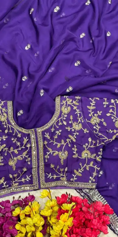 AC MAGIC CIRCLE Purple Soft Organza Saree Perfect for Wedding, Party, Haldi, Festival Celebrations, Diwali – . Grab it for ₹2099. Delivery 4-6 Working Days | Sarees, Bollywood Sarees, Creative Sarees, Designer Sarees, Embroidered Sarees, Ethnic Saree, Modern Digital sarees, Party Wear Sarees